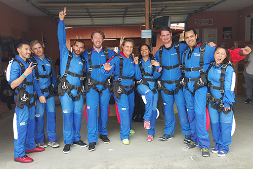 skydiving